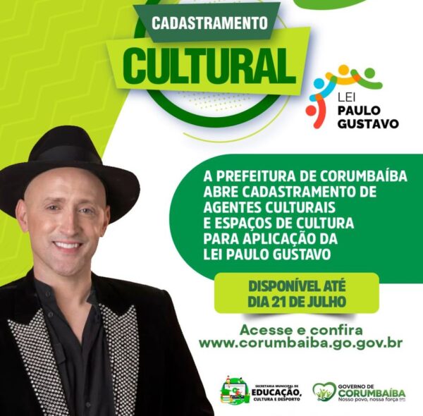 LEI PAULO GUSTAVO – CADASTRAMENTO CULTURAL